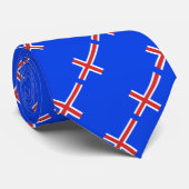 IJslandse vlag Stropdas (Opgerold)