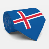 IJslandse vlag Stropdas (Opgerold)