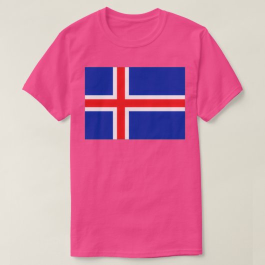 IJslandse vlag T-shirt (Design voorkant)