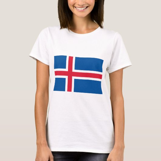 IJslandse vlag T-shirt (Voorkant)