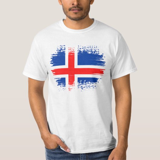 IJslandse vlag T-shirt (Voorkant)