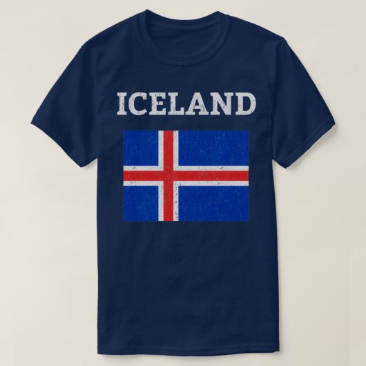  IJslandse vlag T-shirt (Design voorkant)