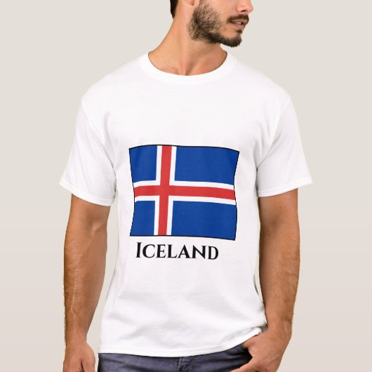 IJslandse vlag T-shirt (Voorkant)