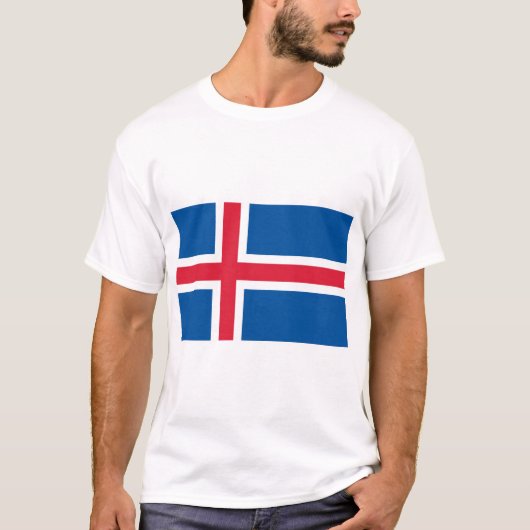 IJslandse vlag T-shirt (Voorkant)