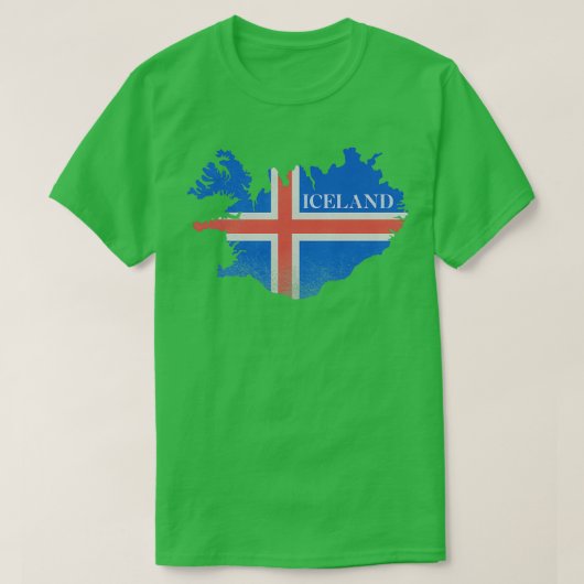 IJslandse vlag T-shirt (Design voorkant)