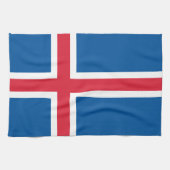 IJslandse vlag Theedoek (Horizontaal)