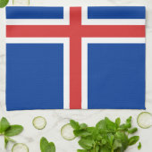IJslandse vlag Theedoek (Gevouwen)