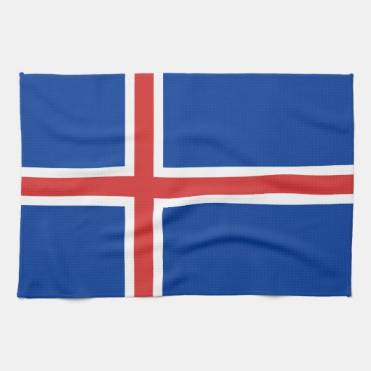 IJslandse vlag Theedoek (Horizontaal)
