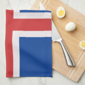 IJslandse vlag Theedoek (Quarter Fold)