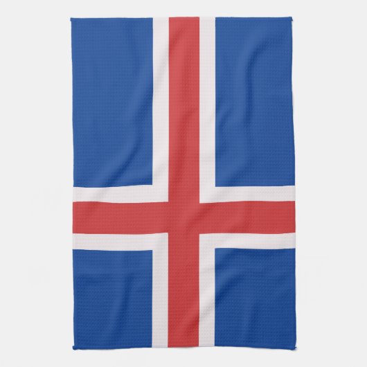 IJslandse vlag Theedoek (Verticaal)