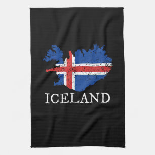 IJslandse vlag Theedoek