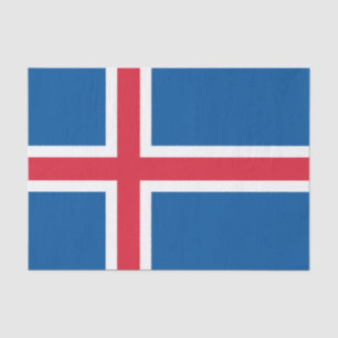 IJslandse vlag Tissuepapier