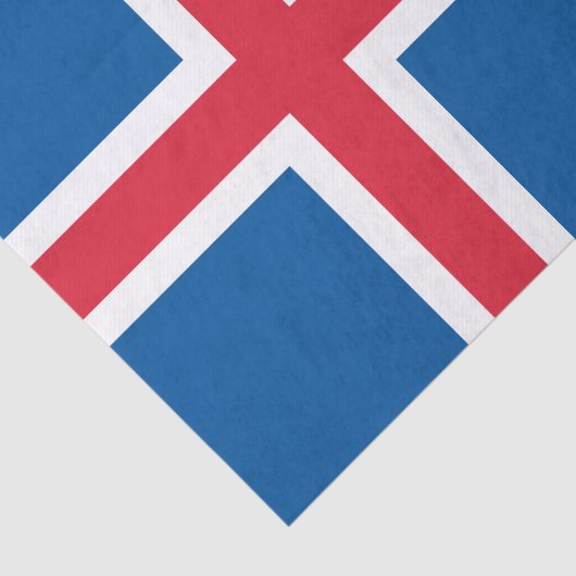IJslandse vlag Tissuepapier (Detail)