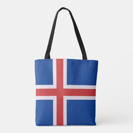 IJslandse vlag Tote Bag (Achterkant)