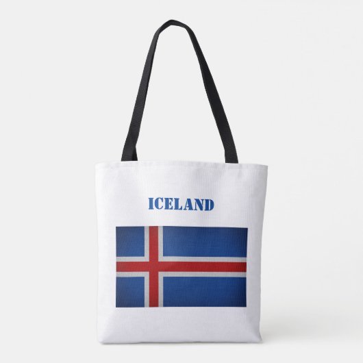 IJslandse vlag Tote Bag (Achterkant)