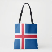 IJslandse vlag Tote Bag (Voorkant)
