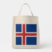 IJslandse vlag Tote Bag (Achterkant)