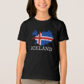 IJslandse vlag Tri-Blend Shirt (Voorkant)