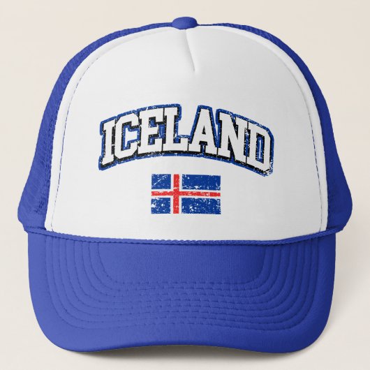 IJslandse vlag Trucker Pet (Voorkant)