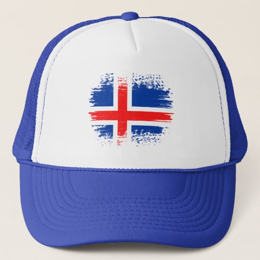 IJslandse vlag Trucker Pet (Voorkant)