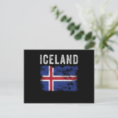 IJslandse vlag verergerd - IJslandse vlag Briefkaart (Staand voorkant)
