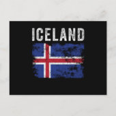 IJslandse vlag verergerd - IJslandse vlag Briefkaart (Voorkant)