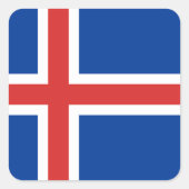IJslandse vlag Vierkante Sticker