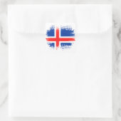 IJslandse vlag Vierkante Sticker (Tas)