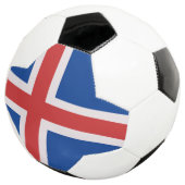 IJslandse vlag Voetbal (Drie kwart)