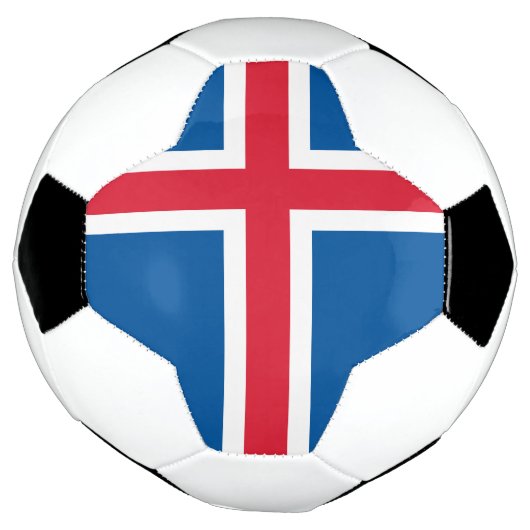 IJslandse vlag Voetbal (Gedraaid)