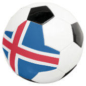 IJslandse vlag Voetbal (Drie kwart)