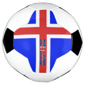 IJslandse vlag Voetbal (Gedraaid)
