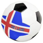 IJslandse vlag Voetbal (Drie kwart)