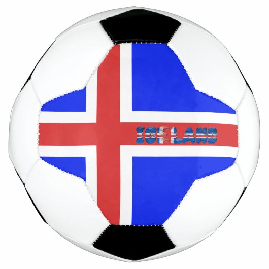 IJslandse vlag Voetbal (Voorkant)