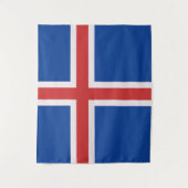 IJslandse vlag Wandkleed (Voorkant)