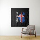 IJslandse vlag Wandkleed (In Situ (horizontaal))