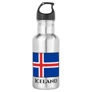IJslandse vlag Waterfles
