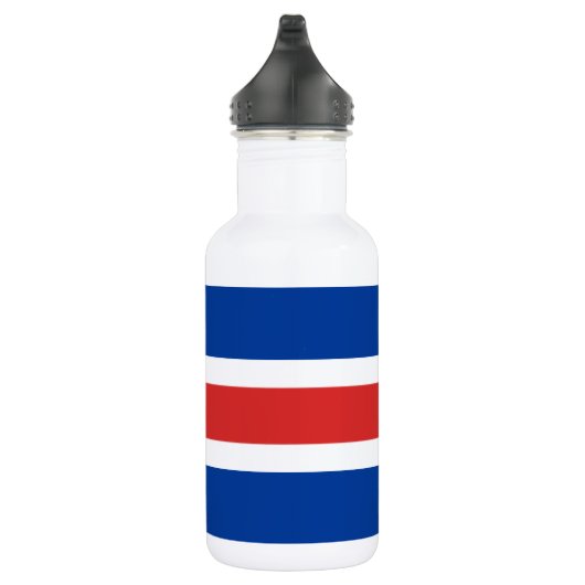 IJslandse vlag Waterfles (Rechts)