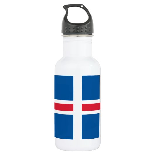 IJslandse vlag Waterfles (Achterkant)
