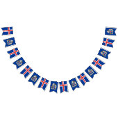 IJslandse vlagbanners, Emblem, IJsland Vlaggetjes (Alle)