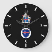 IJslandse vlaggen grote klok (Voorkant)