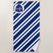 IJslandse vlaghanddoek Strandlaken (Voorkant)