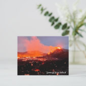 IJslandse vulkaan - Briefkaart (Staand voorkant)