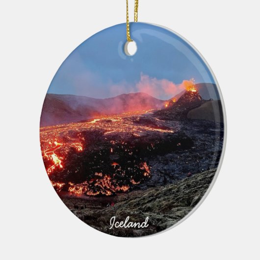 IJslandse vulkaan - keramische siervoorwerpen Keramisch Ornament (Links)