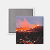 IJslandse vulkaan - magnet (Voorkant / Achterkant)