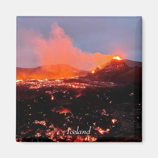 IJslandse vulkaan - magnet (Voorkant)