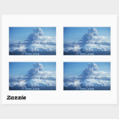 IJslandse vulkaanuitbarsting Rechthoekige Sticker (Vel)