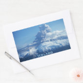 IJslandse vulkaanuitbarsting Rechthoekige Sticker (Envelop)