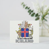 IJslandse wapenstilstand Briefkaart (Staand voorkant)