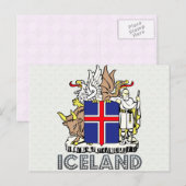 IJslandse wapenstilstand Briefkaart (Voorkant / Achterkant)